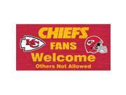 Fan Creations N0617 Kansas City Chiefs Fans Welcome Sign