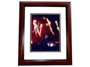 8 x 10 in. Vince Neil Autographed Motley Crue Concert Photo Mahogany Custom Frame