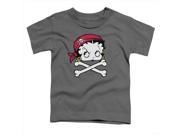 Boop Pirate Short Sleeve Toddler Tee Charcoal Large 4T