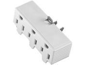 Cooper Wiring 7941925 3 Outlet Ground Adapter White Carded
