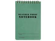 Fox Outdoor 39 040 4 x 6 in. Military Style Weatherproof Notebook Olive Drab