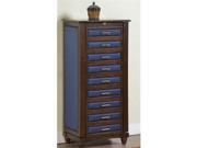 Nathan Direct J1257ARM L COF 9 Drawer Jewelry Armoire With Cushions Coffee