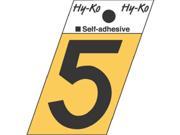 Hy Ko Products GR 10 5 1.50 in. Aluminum Adhesive Angle Cut Number 5 Pack Of 10