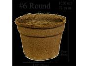 CowPots 6 in. Round Pot 1200 ml 72 Cubic Inch