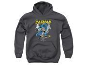 Trevco Batman Urban Gothic Youth Pull Over Hoodie Charcoal Small