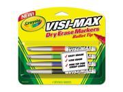 Crayola 988901 Dry Erase Marker Bullet Tip Fine Assorted Colors