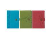 Cr Gibson MJ16A 8 Debossed Soft Leatherette Journal Assorted Colors Pack Of 3