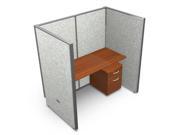 OFM T1X1 6360 VGBC Rize 63 x 60 in. 1x1 Privacy Station Units with Vinyl Panels Beige Cherry