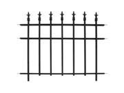 Panacea 87103 Classic Garden Fence Section Black