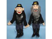 Sunny Toys GS2814 28 In. Biker Female In Leather Jean Sculpted Face Puppet