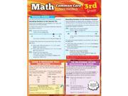 BarCharts 9781423221579 Math Common Core 3Rd Grade Quickstudy Easel