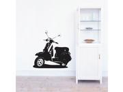 Adzif S3378R70 Legendary Scooter Black Wall Decal Color Print