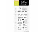 Hero Arts HA CL917 Kelly Purkey Clear Stamps 2.5 x 6 in. TV Planner