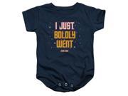 Trevco Star Trek Boldly Went Infant Snapsuit Navy Small 6 Mos