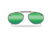 Flying Fisherman 7510AM Action Angler Clip On Small Teardrop Shape With Amber Green Mirror Lenses