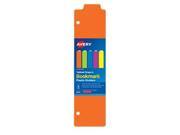 Avery Dennison 24908 5 Tabbed Snap In Bookmark Plastic Dividers Assorted Solid Color 3 x 11.5 in.