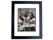 8 x 10 in. Mario Williams Autographed Houston Texans Photo Black Custom Frame