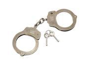 Streetwise Security Products SWNPSSH Nickel Plated Solid Steel Handcuffs