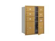 Front Loading Horizontal Mailbox with MB2 Door in Gold