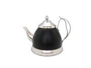 EVCO 77061 Nobili Tea 2.0 qt. Tea Infuser Tea Kettle Opaque Black