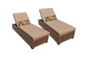TKC Laguna Chaise Lounges Outdoor Wicker Patio Furniture Set of 2