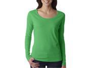Anvil 399 Ladies Featherweight Long Sleeve Scoop T Shirt Green Apple 2XL