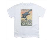 Army Treat Em Rough Short Sleeve Youth 18 1 Tee White Small