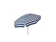 Heininger Holdings 1399 Italian 6 ft. Umbrella Acrylic Stripes Navy And White Beach Pole