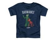 Trevco Gumby Bromance Short Sleeve Toddler Tee Navy Large 4T