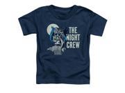 Trevco Dc Night Crew Short Sleeve Toddler Tee Navy Medium 3T
