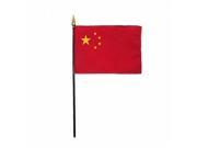 Annin Flagmakers 210031 4 x 6 in. Eb China Mounted 12 Pack