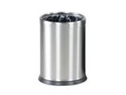Rubbermaid Commercial Products WHB14SS Round Steel Open Top Wastebasket