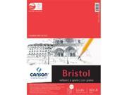 Canson C100511018 11 in. x 14 in. Foundation Bristol Sheet Pad
