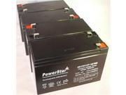 PowerStar AGM1275F2 4Pack 12V 7.5Ah Sla Battery 4 Pack