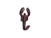 Handcrafted Model Ships G 54 792 RED 5 in. Cast Iron Wall Mounted Lobster Hook Rustic Red