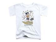 Trevco Dc Action Figure Short Sleeve Toddler Tee White Large 4T