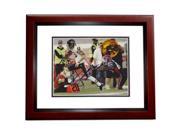 8 x 10 in. Johnny Knox Autographed Chicago Bears Photo Mahogany Custom Frame