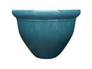 Myers Industries 204754 12 in. Pizzazz Pop Resin Pottery Planter Instanblue