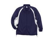 Badger B2702 Youth Brushed Tricot Hook Jacket Navy White Small