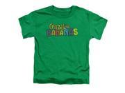 Trevco Dubble Bubble Crazy Bananas Short Sleeve Toddler Tee Kelly Green Large 4T