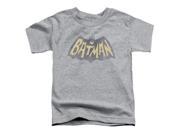 Trevco Batman Classic Tv Show Logo Short Sleeve Toddler Tee Heather Medium 3T