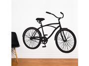 Adzif X0114R70 Bike Ride Black Wall Decal Color Print