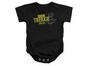 Trevco Star Trek Trekkie Infant Snapsuit Black Extra Large 24 Mos