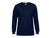 Anvil 784 Adult Midweight Long Sleeve Tee Navy Extra Large