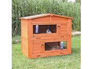 TRIXIE Pet Products 62323 2 Story Rabbit Hutch With Attic Large
