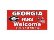 Fan Creations C0617 University Of Georgia Fans Welcome Sign