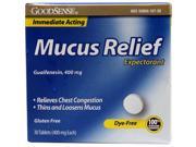 GoodSense Mucus Relief Immediate Acting 400 mg 30 Tablets