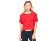 Bella 8881 Womens Flowy Boxy Tee Red Large XL