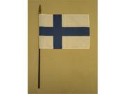 Annin Flagmakers 210685 8 x 12 in. Eb Finland Mounted