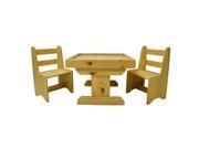 Sandtastik PLATABLECHAIRS Handcrafted Kids Sand Activity Table Chairs 3 Piece Set